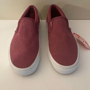 NWT Cranberry Slip In Classic Vans Unisex Mens 8 Skater/Surfer Casual Sneakers